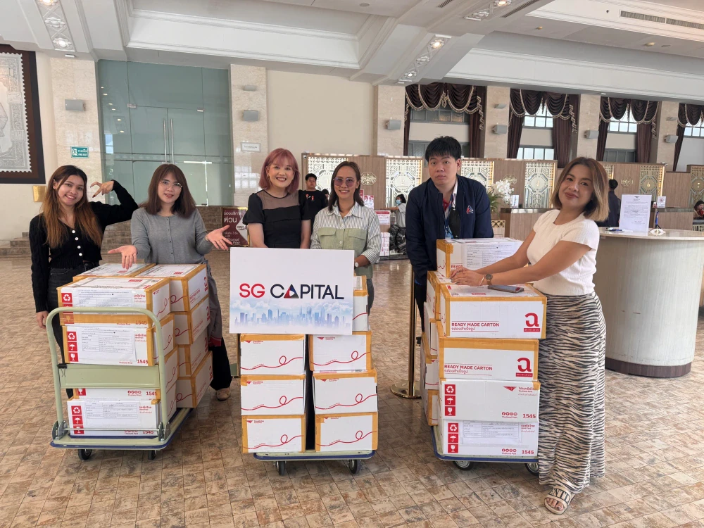 SG Capital ร่วมส่งต่อน้ำใจผ่าน “ตู้ ปณ. ช่วยผู้ประสบภัยไทย–กัมพูชา”